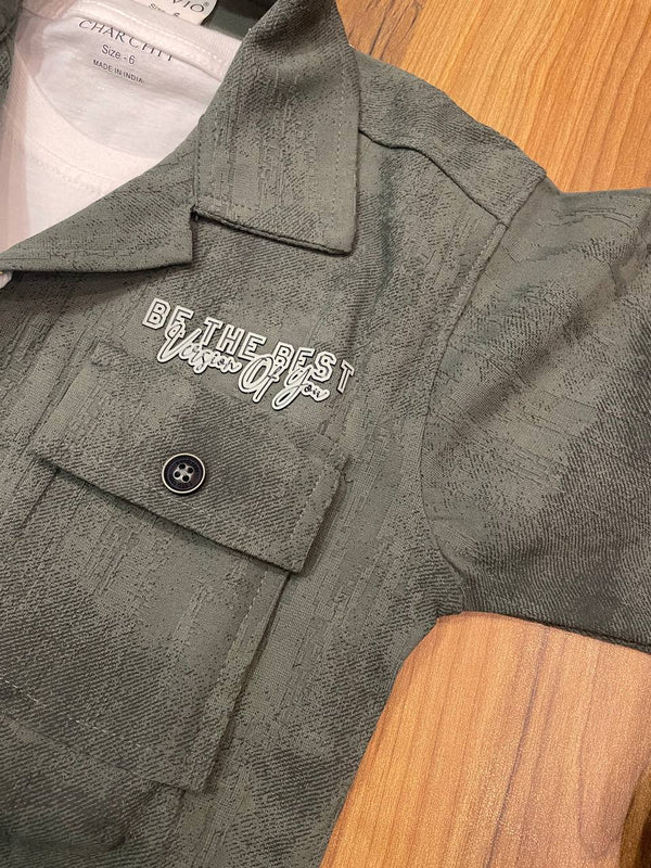 Kids Comfortable Long Sleeve Casual Shirt | 3111