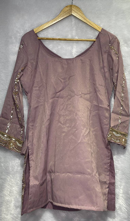 Lavender Tissue Organza Palazzo Set with Embroidered Dupatta|P4_1