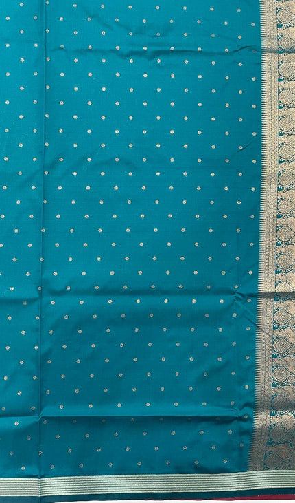 Beautiful Pink Semi Kanchipuram Saree with Rich Zari Border|S4_2