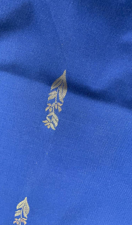 Royal Blue Soft Silk Saree with Rich Pink Zari Border|S3_1