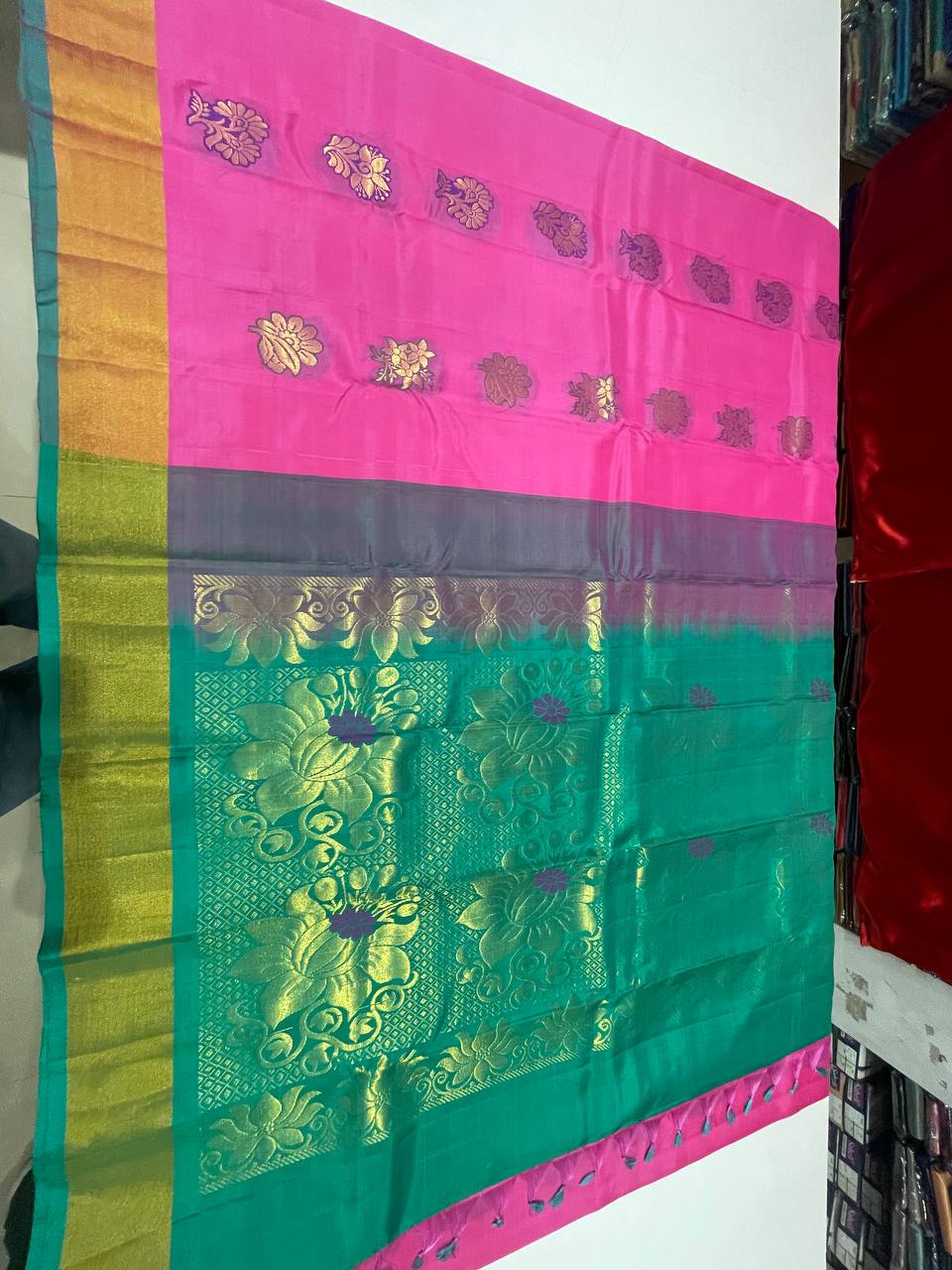 Pink Silk Woven Kanjivaram Saree|AS-0045