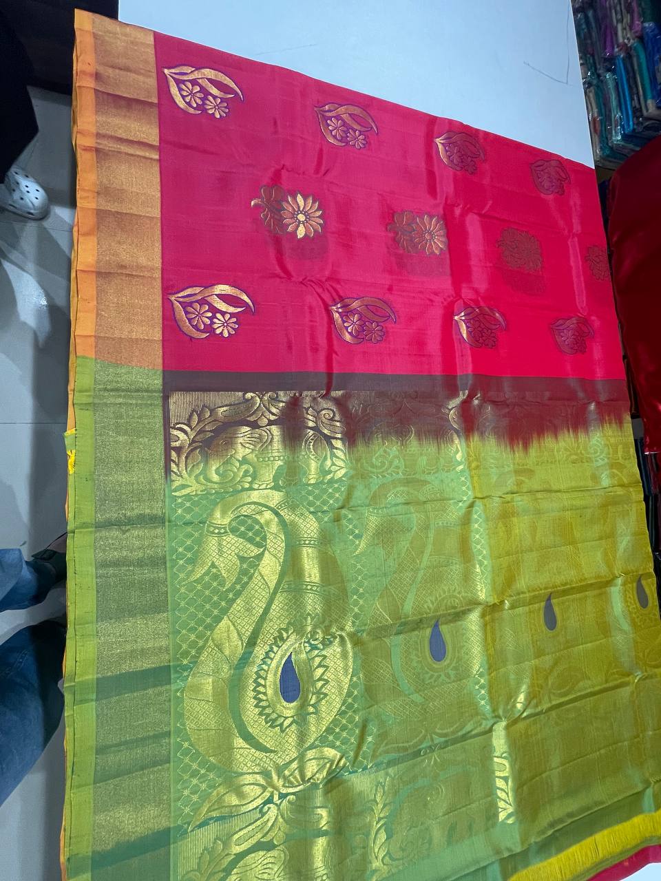 Red like Silk Woven Kanjivaram Saree|AS-0048