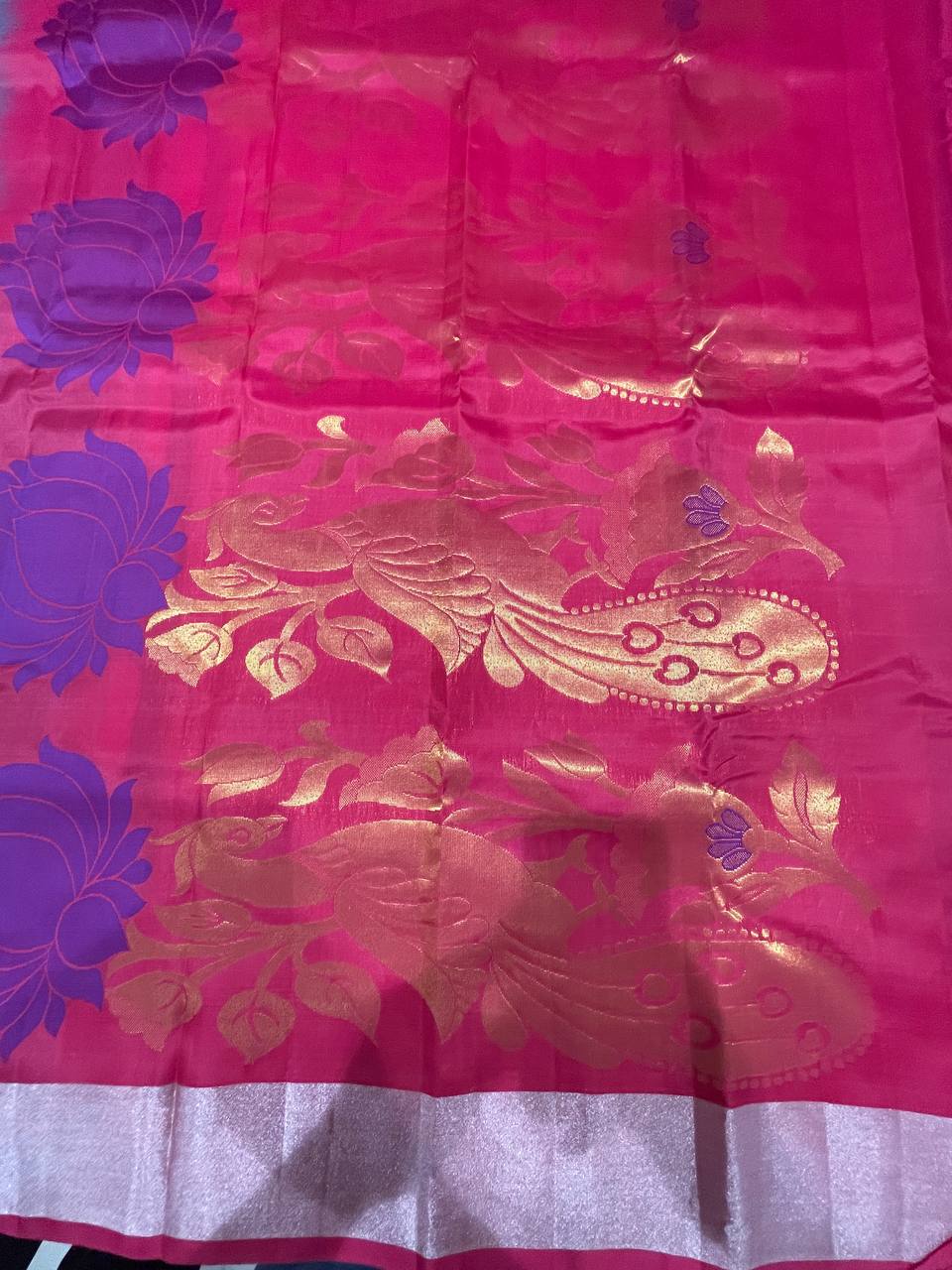 Rama green Woven Kanjivaram Saree|AS-0054