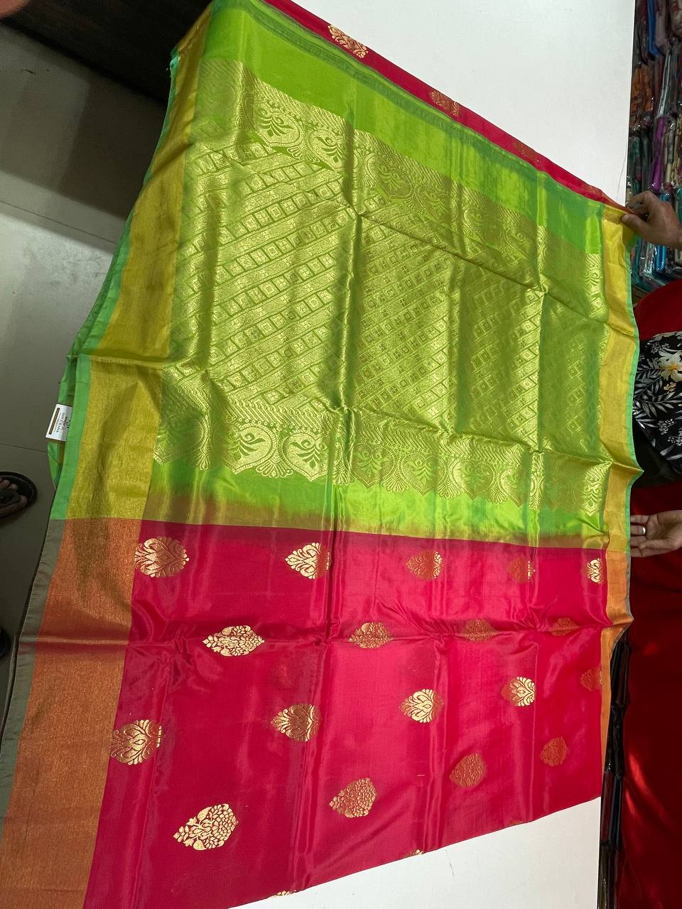 Silk Saree in  with Zari Border|AS-0058