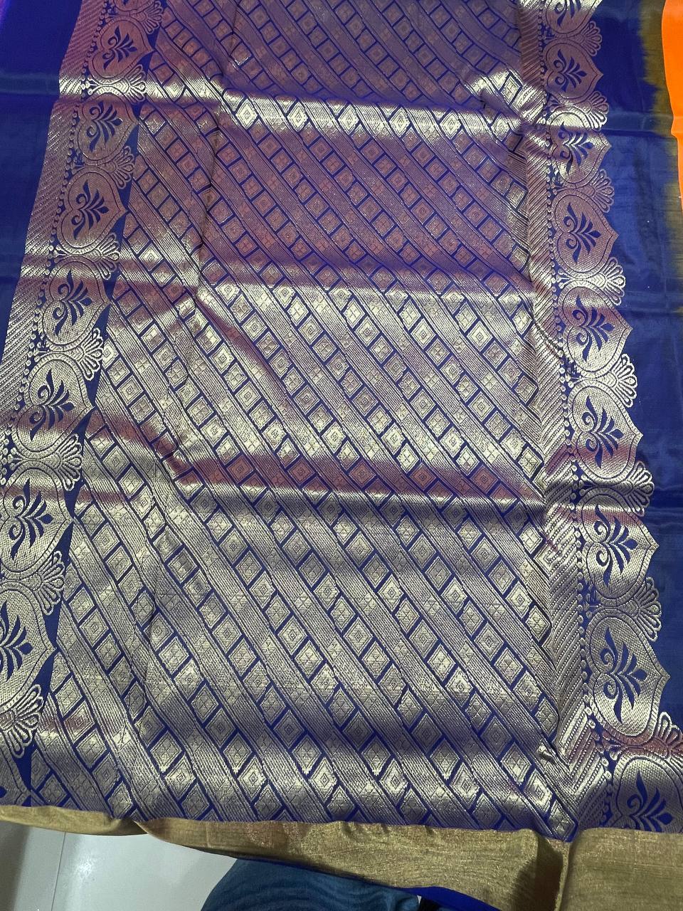 Silk Saree in  with Zari Border|AS-0058