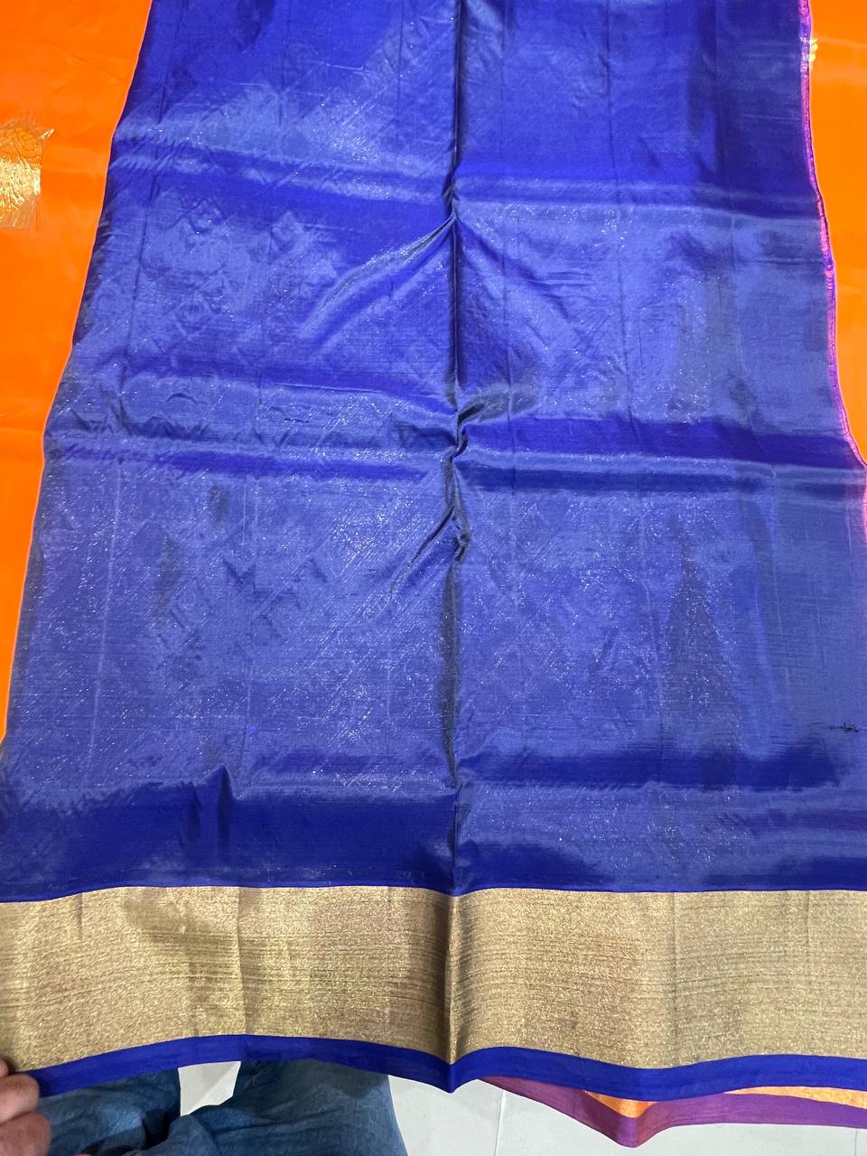 Silk Saree in  with Zari Border|AS-0058