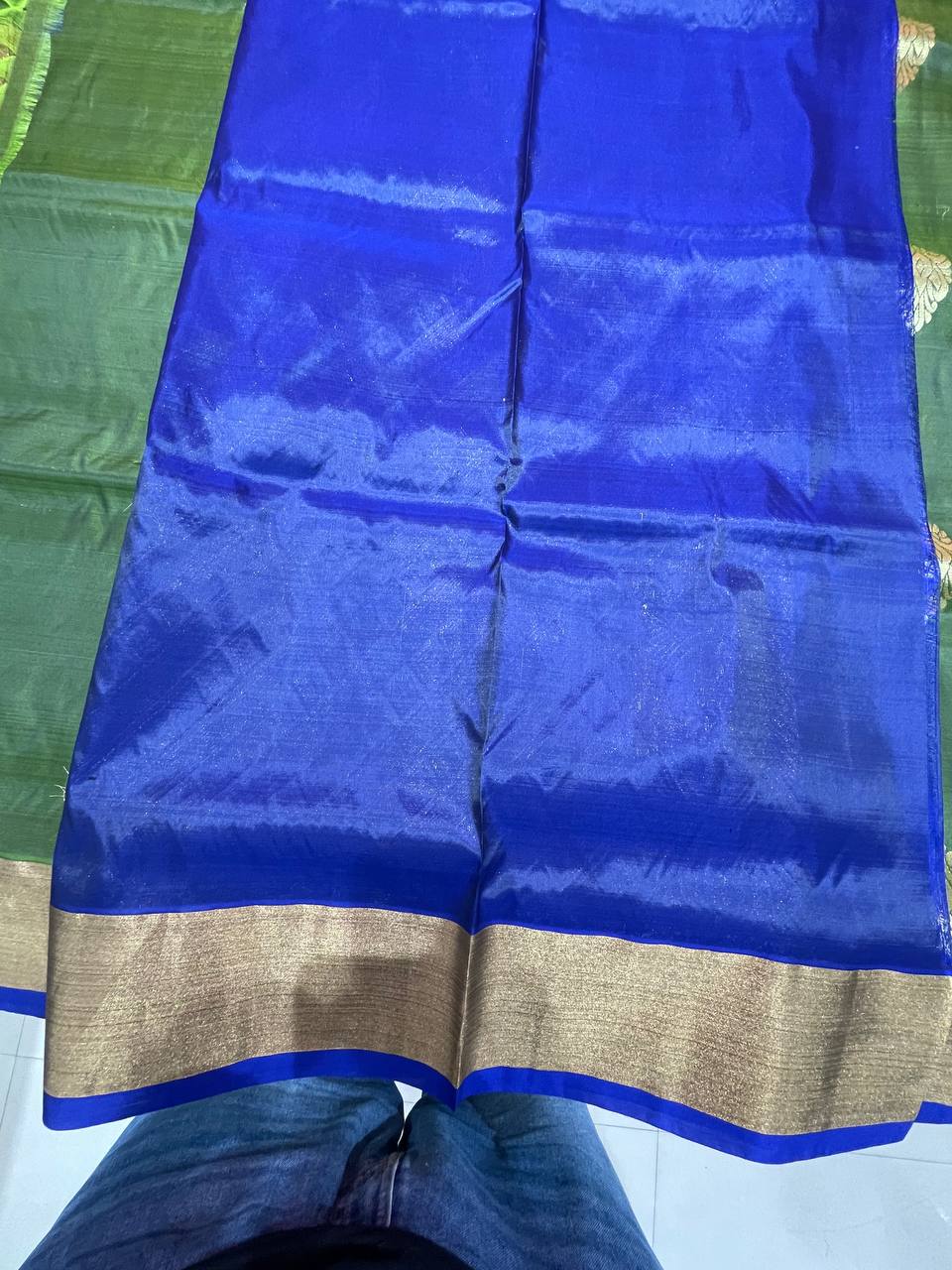 Silk Saree in  with Zari Border|AS-0058