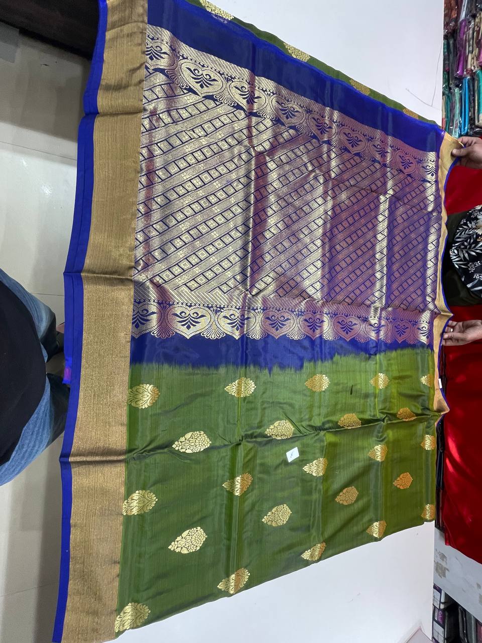 Silk Saree in  with Zari Border|AS-0058