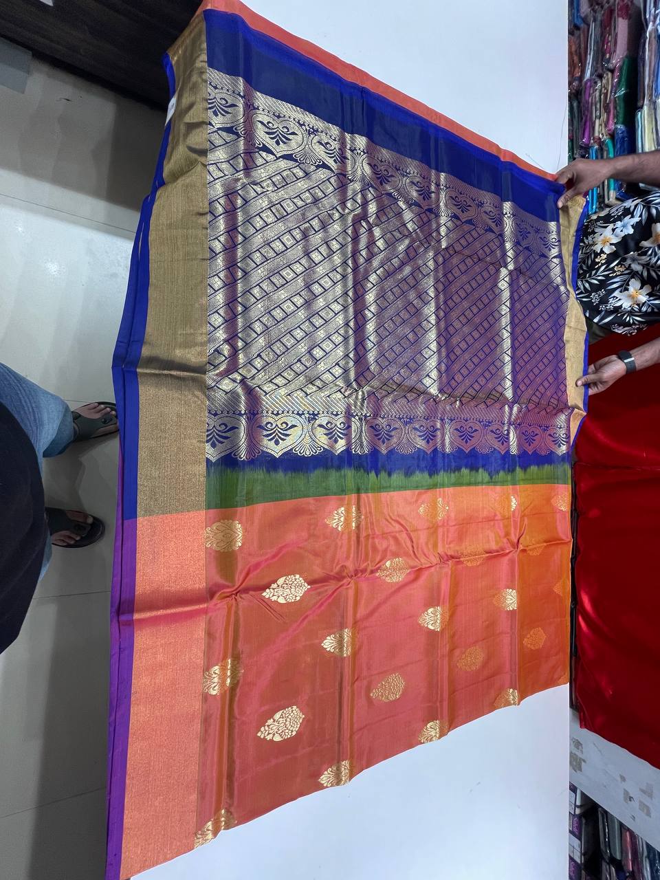 Silk Saree in  with Zari Border|AS-0058