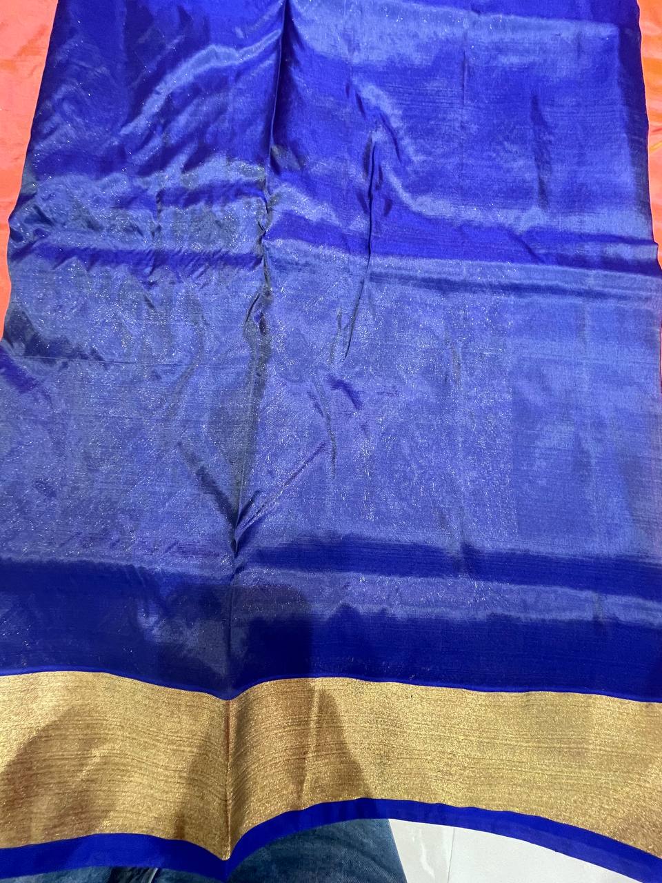 Silk Saree in  with Zari Border|AS-0058