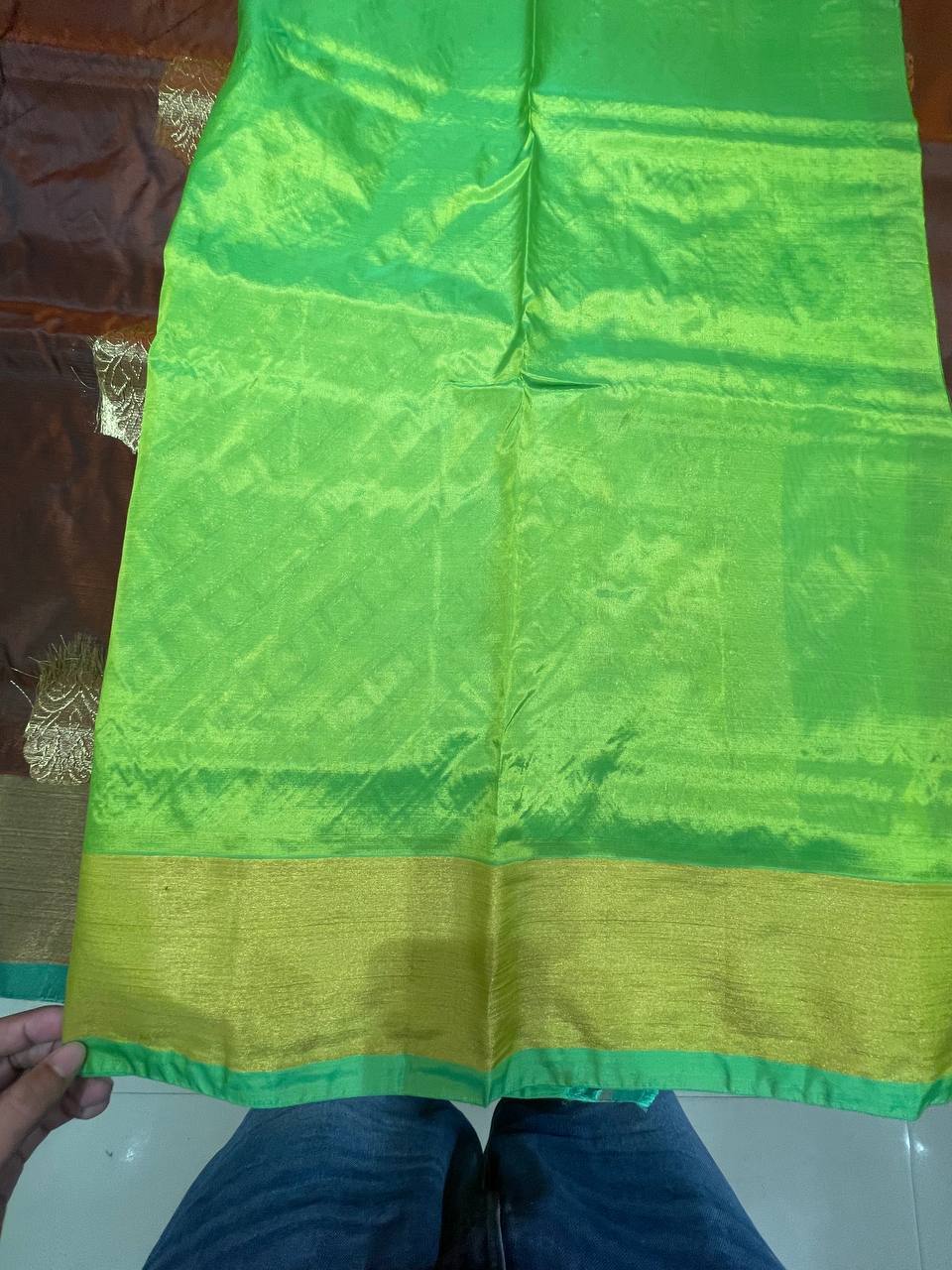 Silk Saree in  with Zari Border|AS-0058