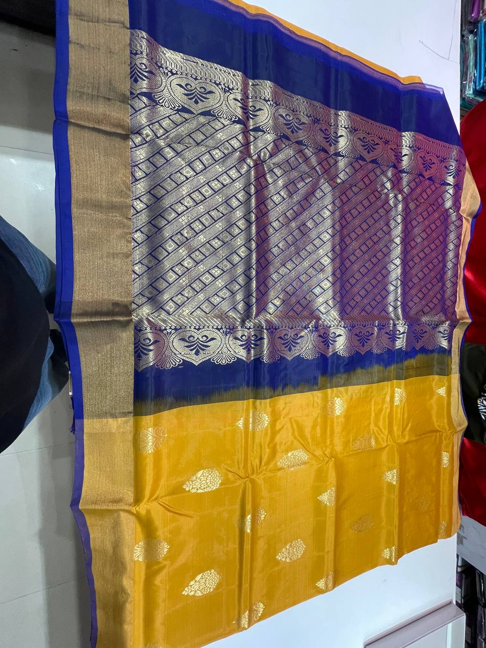 Silk Saree in  with Zari Border|AS-0058