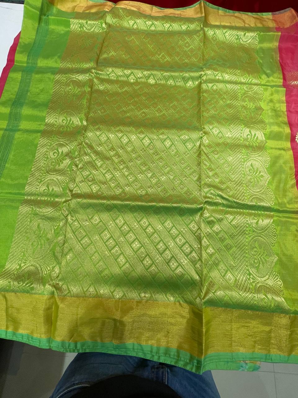 Silk Saree in  with Zari Border|AS-0058