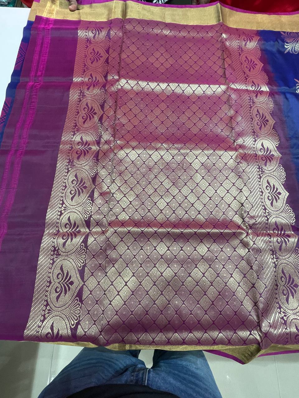 Silk Saree in with Zari Border|AS-0061