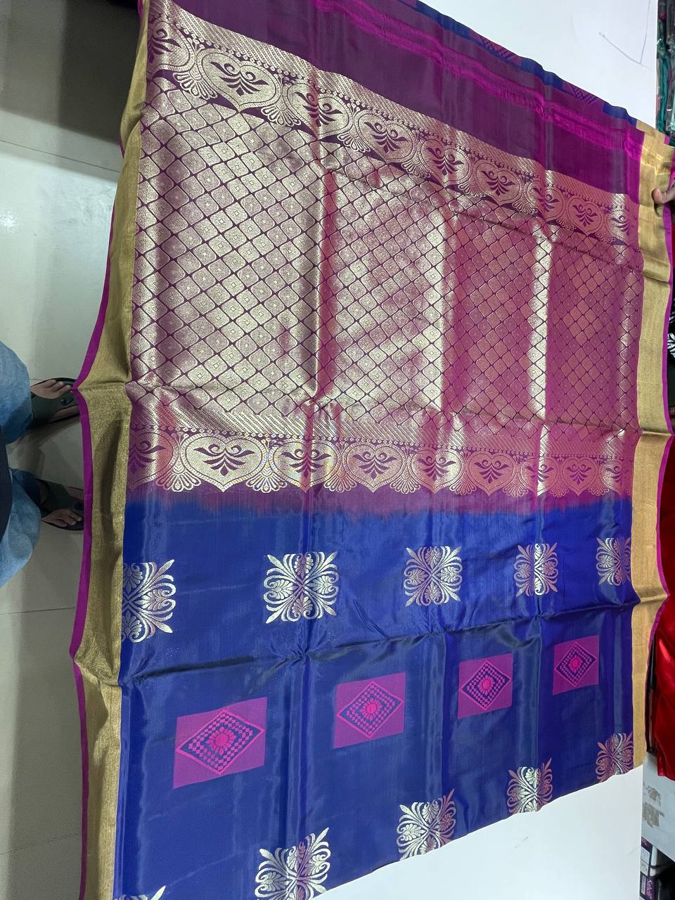 Silk Saree in with Zari Border|AS-0061