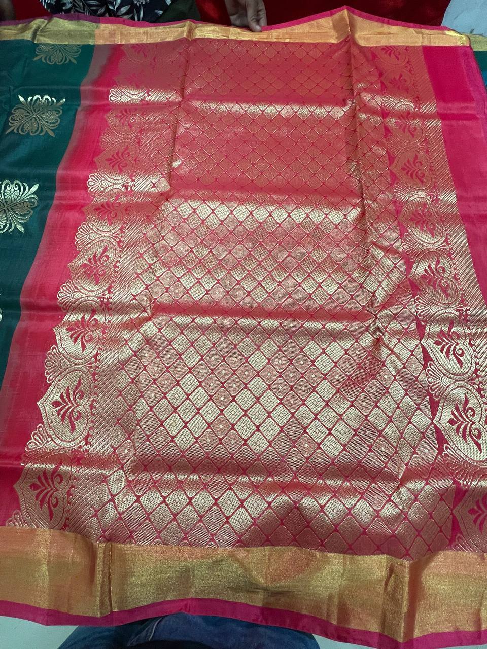 Silk Saree in with Zari Border|AS-0061