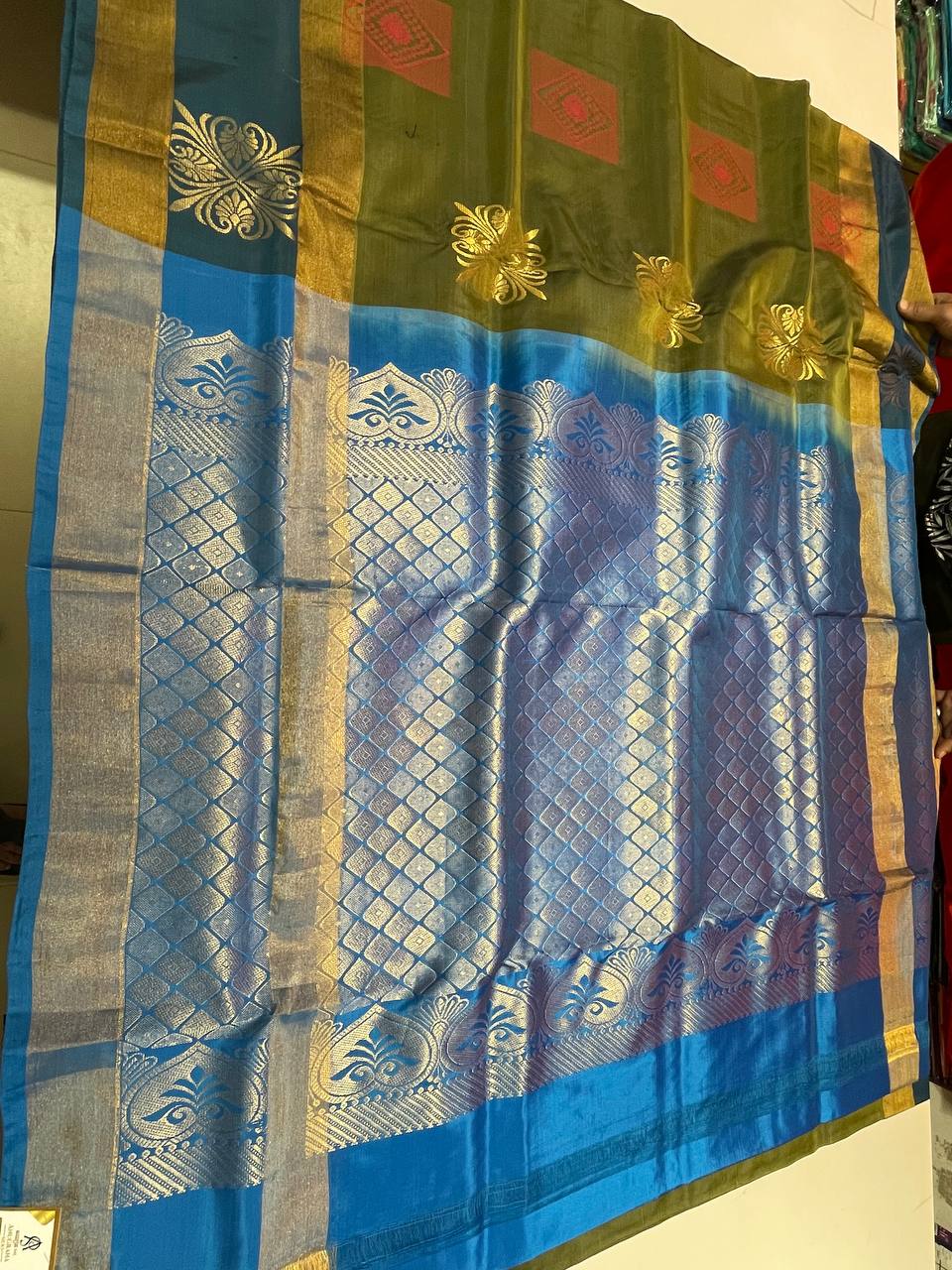 Silk Saree in with Zari Border|AS-0061