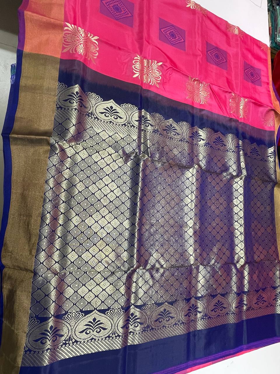 Silk Saree in with Zari Border|AS-0061