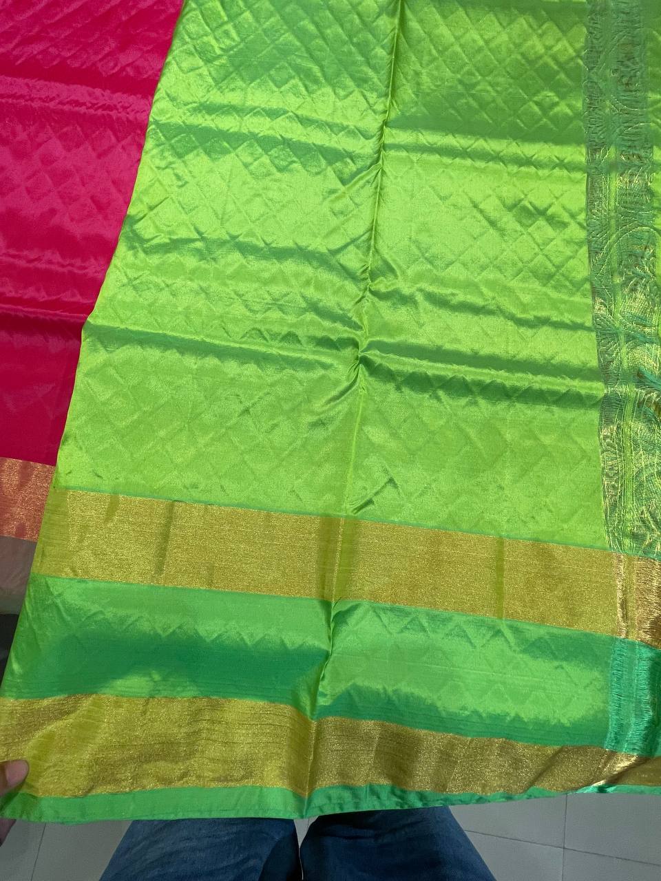 Silk Saree in with Zari Border|AS-0061