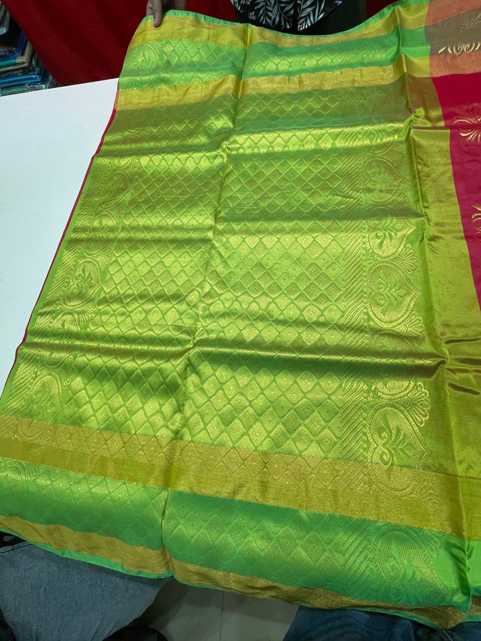 Silk Saree in with Zari Border|AS-0061