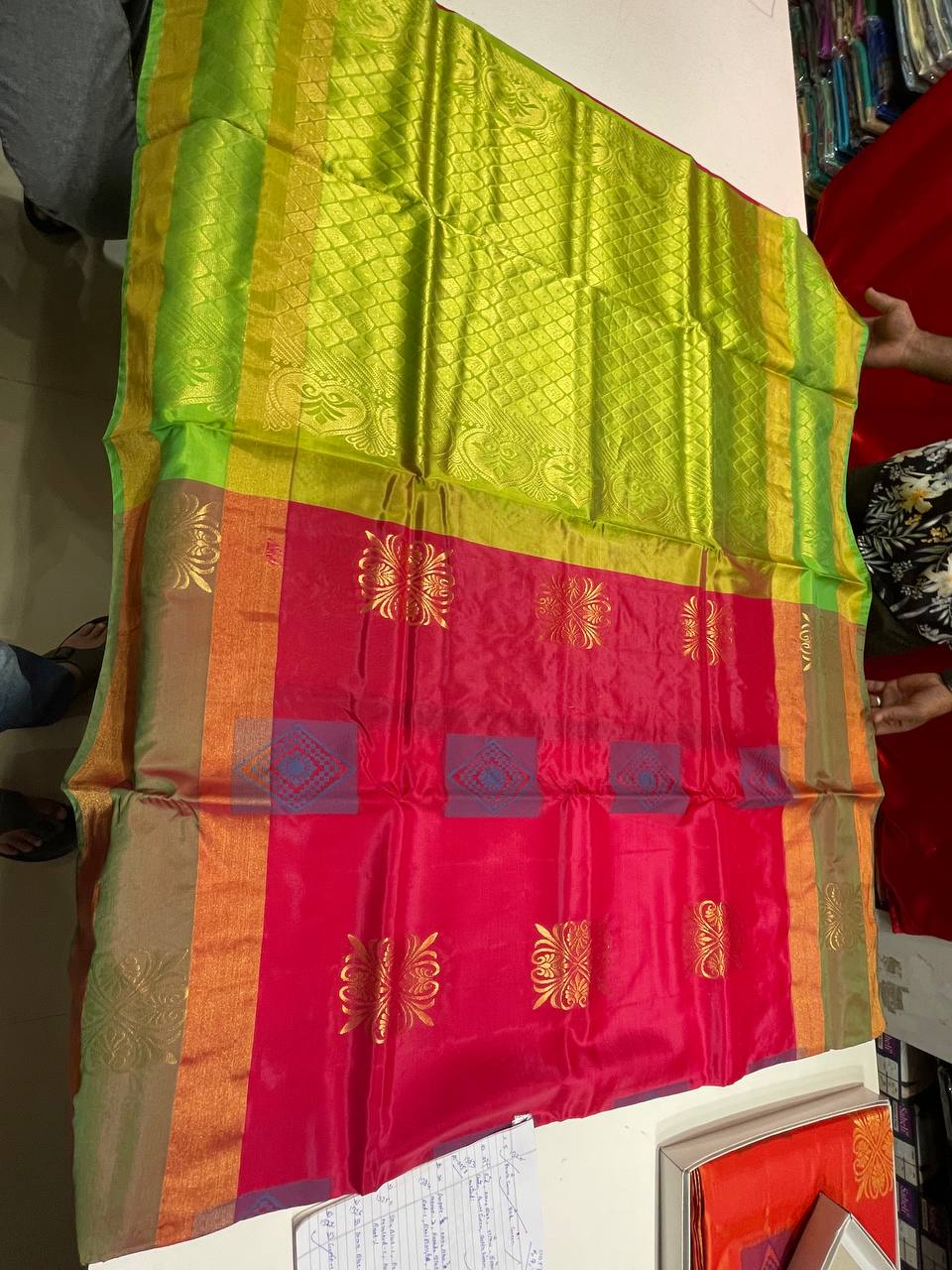 Silk Saree in with Zari Border|AS-0061