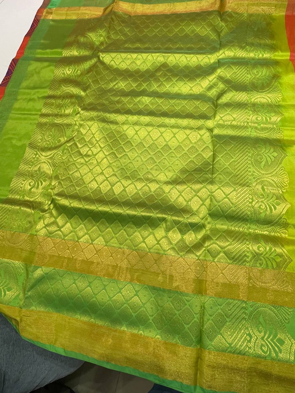 Silk Saree in with Zari Border|AS-0061