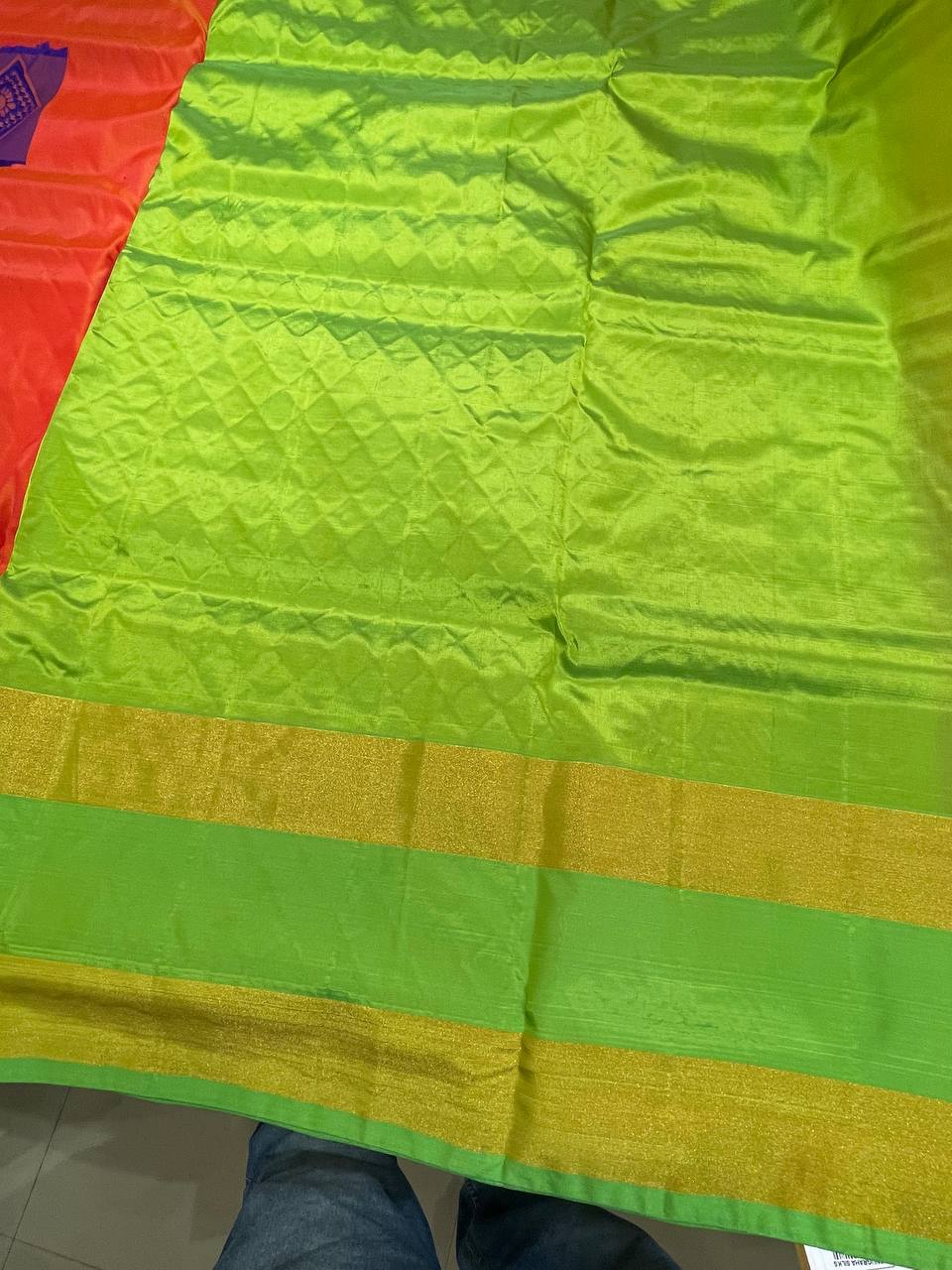 Silk Saree in with Zari Border|AS-0061