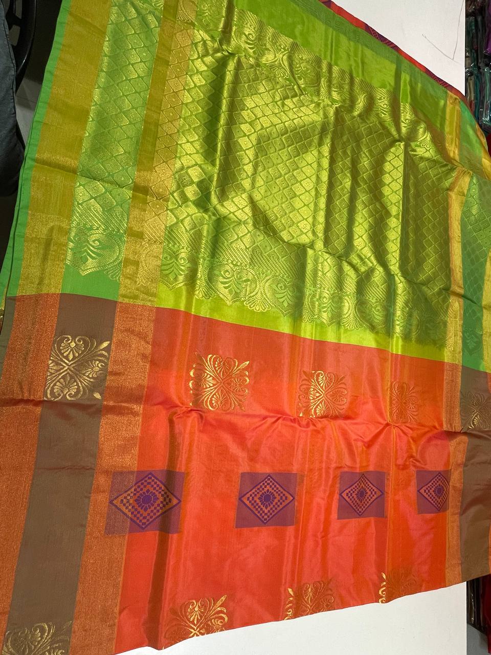 Silk Saree in with Zari Border|AS-0061