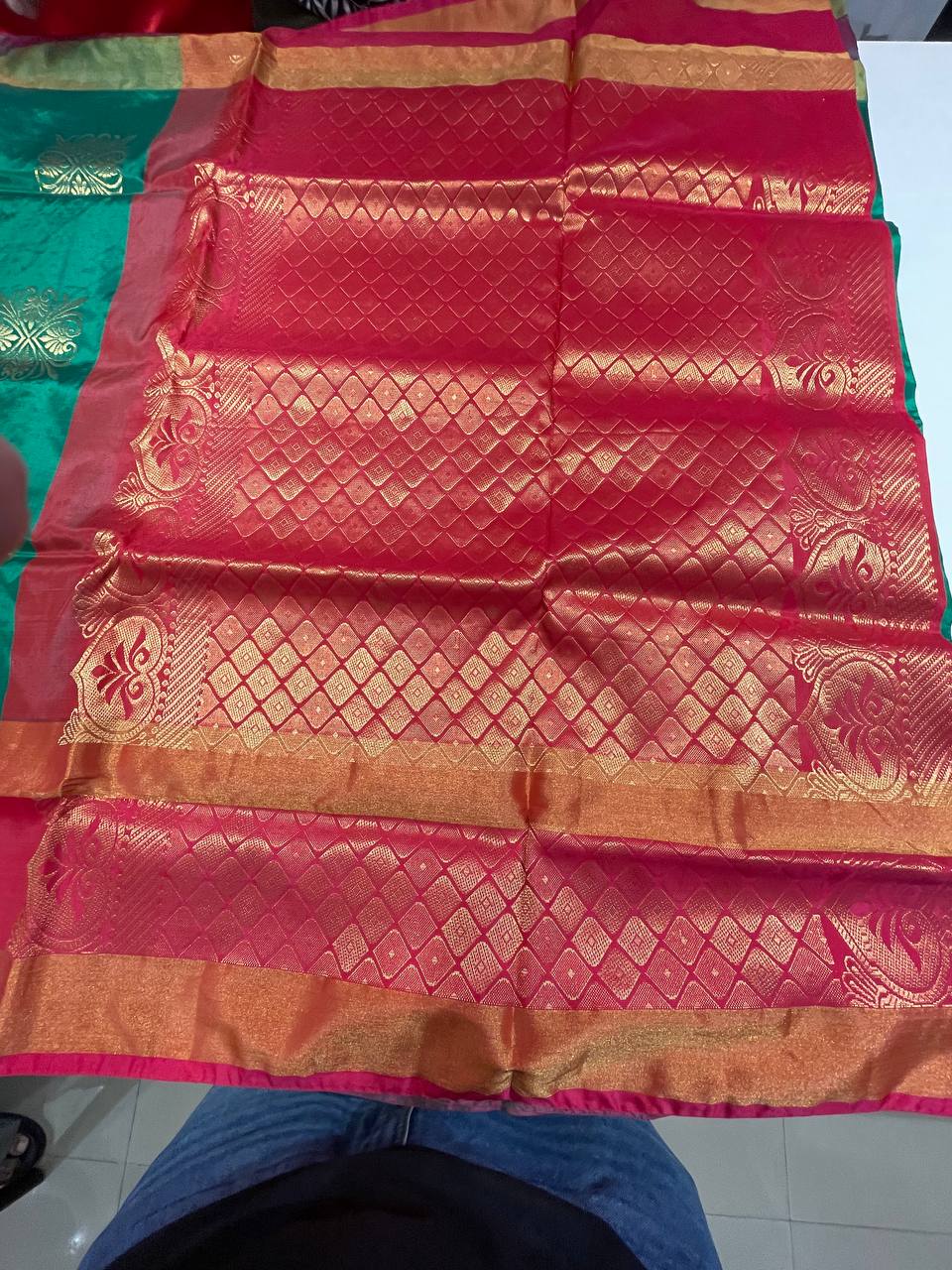 Silk Saree in with Zari Border|AS-0061