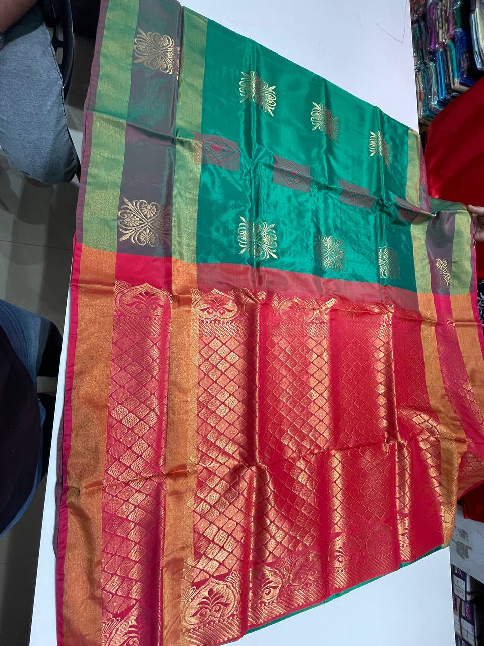 Silk Saree in with Zari Border|AS-0061