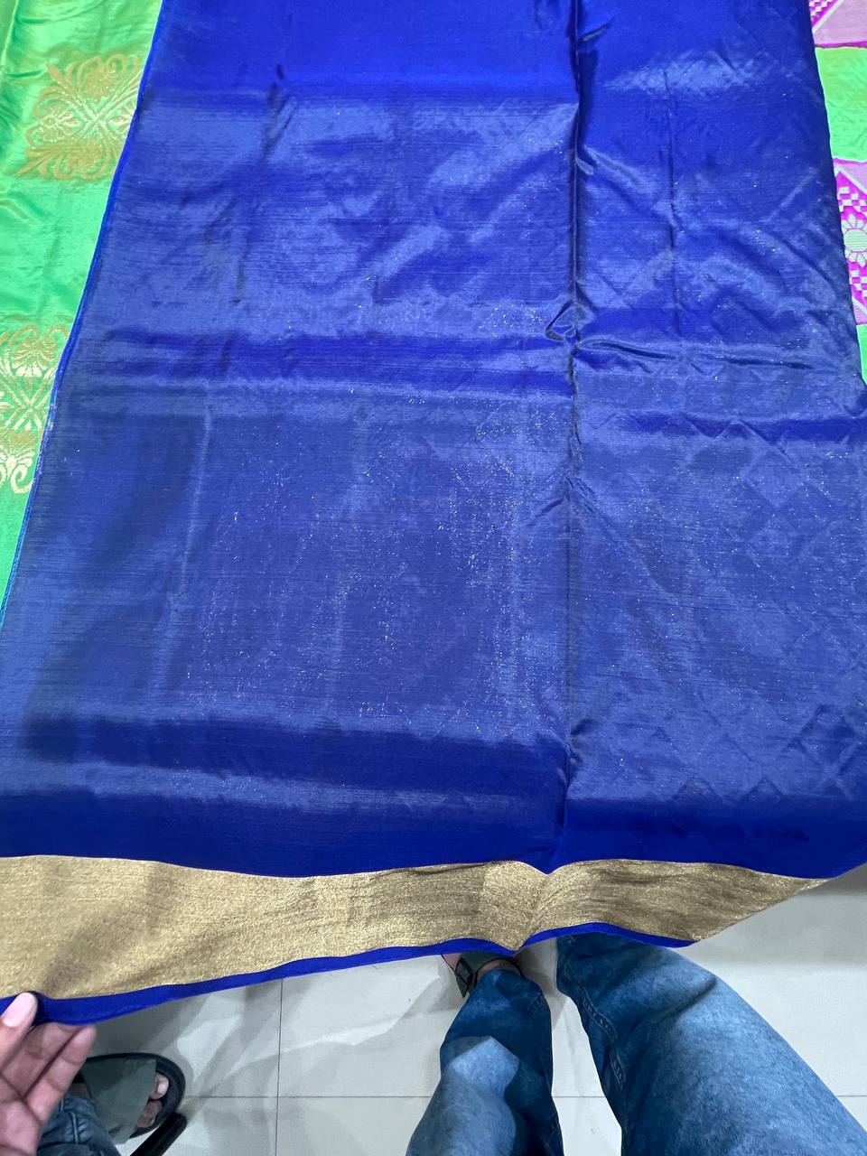 Silk Saree in with Zari Border|AS-0061