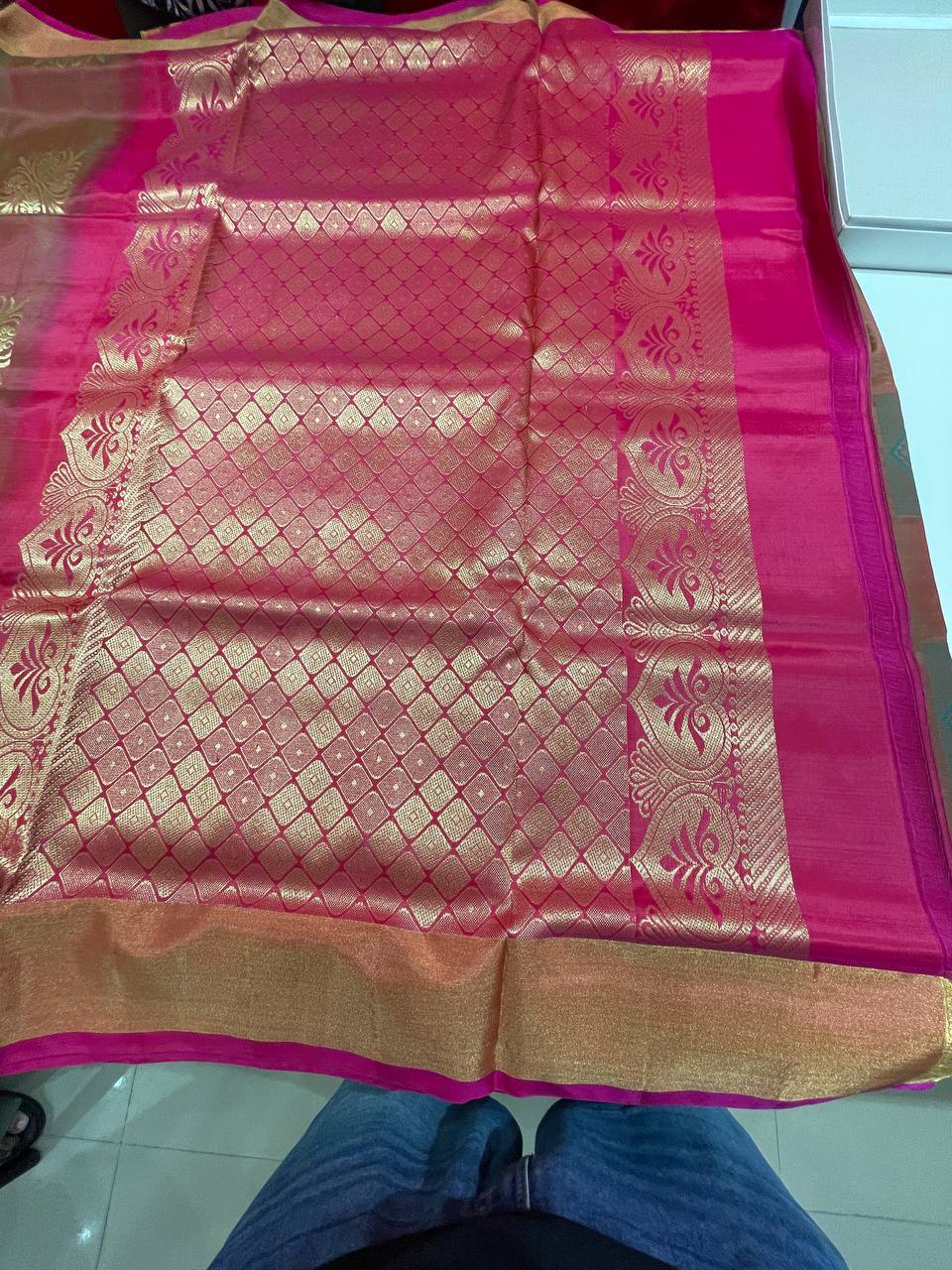 Silk Saree in with Zari Border|AS-0061