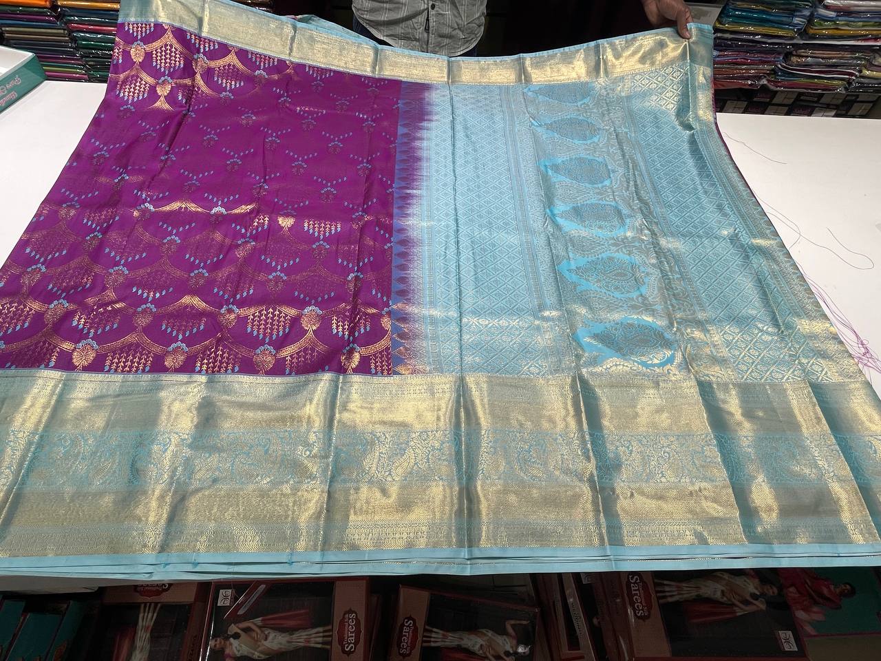 Semi silk Kanchipuram With Butta Design| AS-00131