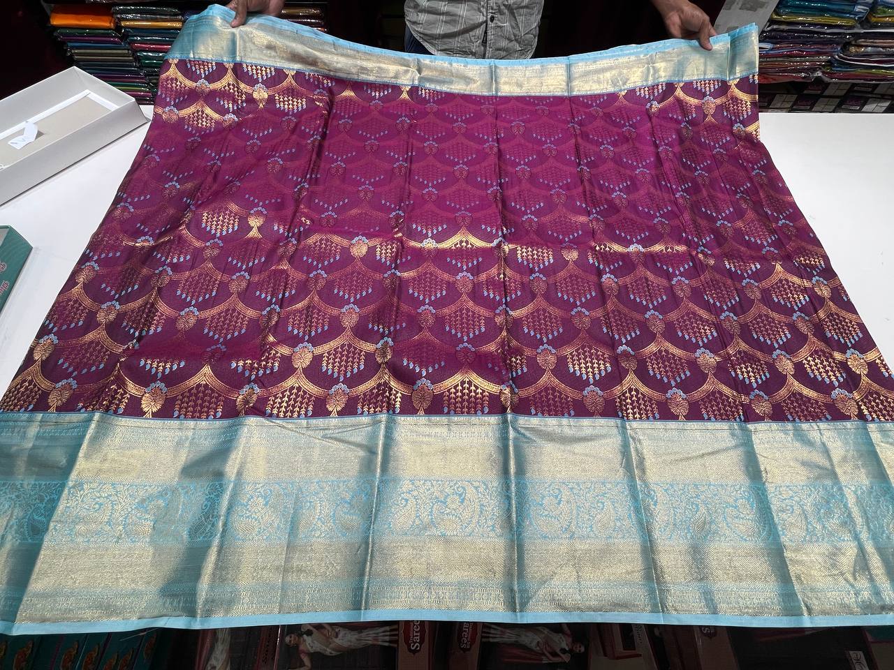 Semi silk Kanchipuram With Butta Design| AS-00131