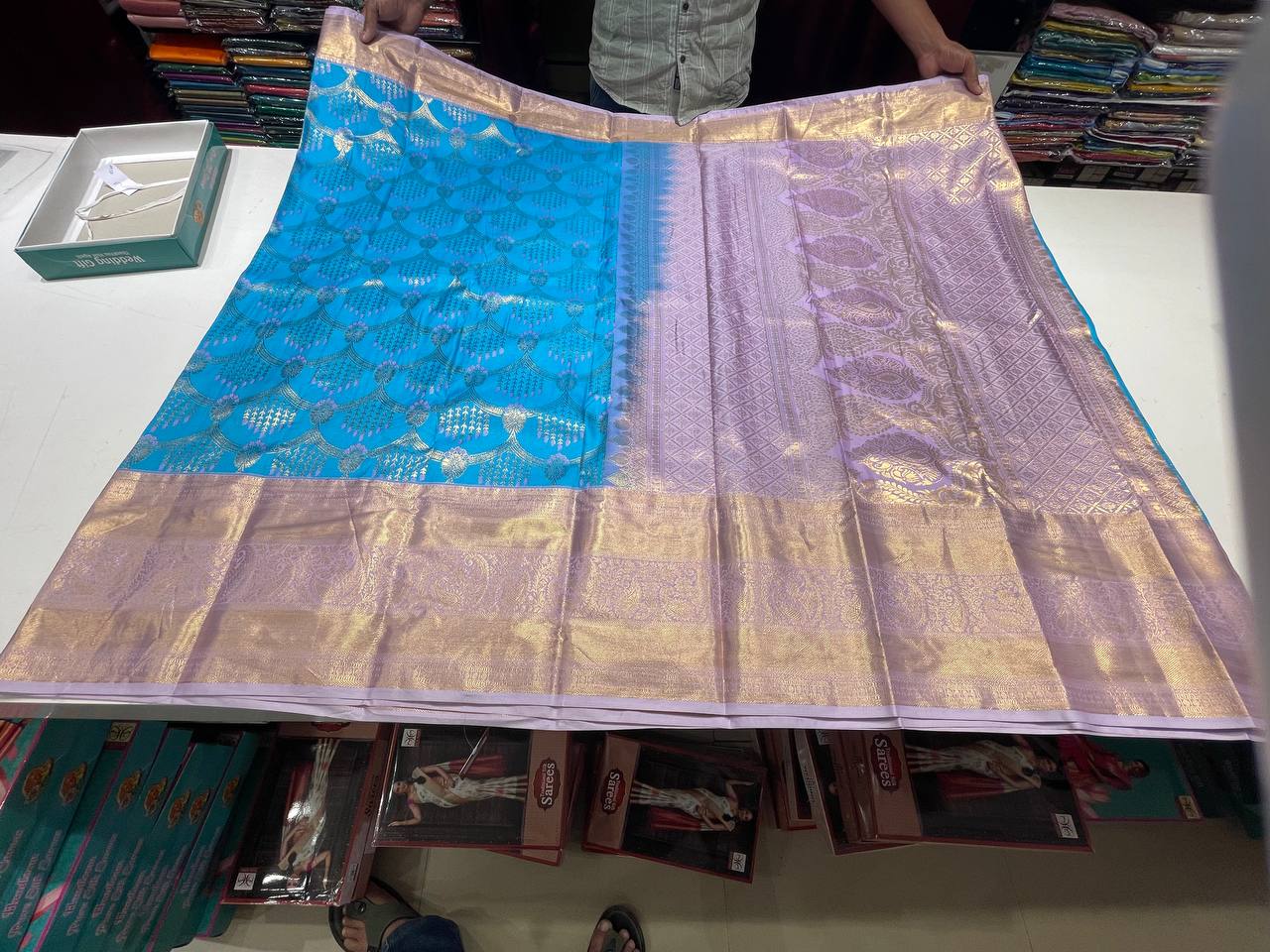 Semi silk Kanchipuram With Butta Design| AS-00131
