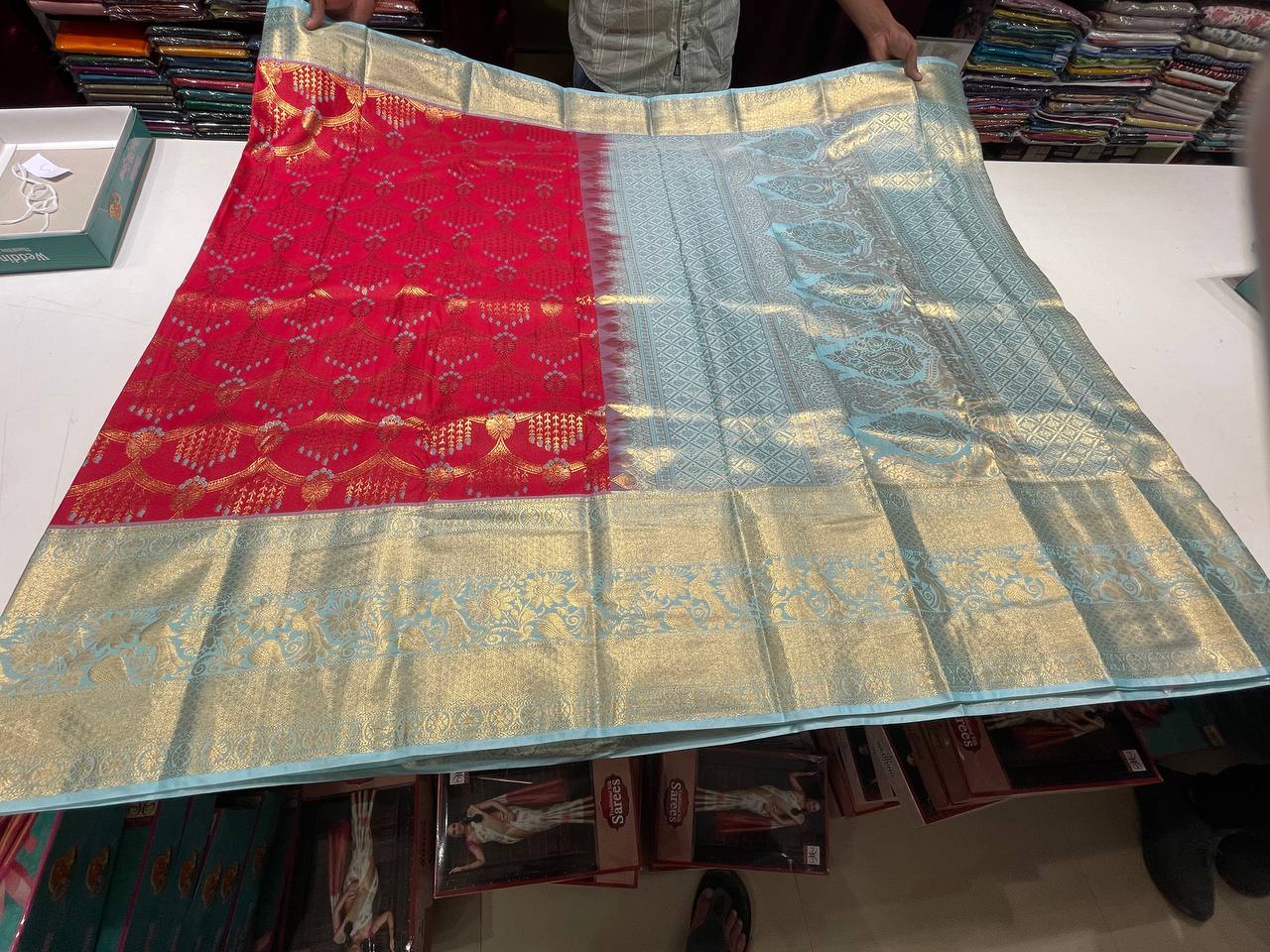 Semi silk Kanchipuram With Butta Design| AS-00131