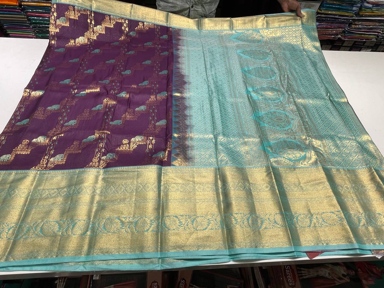 Semi silk Kanchipuram With Butta Design| AS-00132