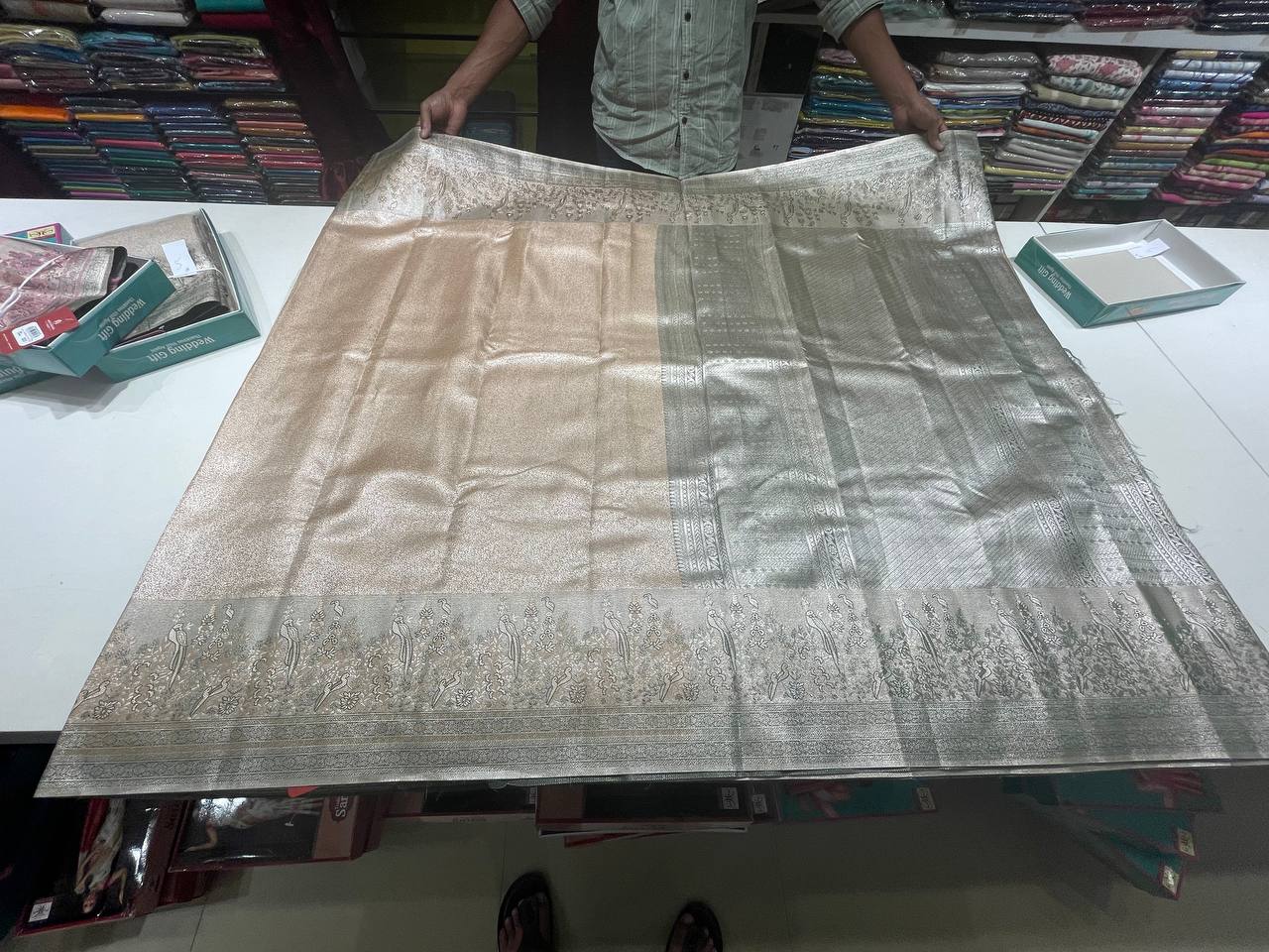 Pink Semi silk Kanchipuram With Butta Design| AS-00139