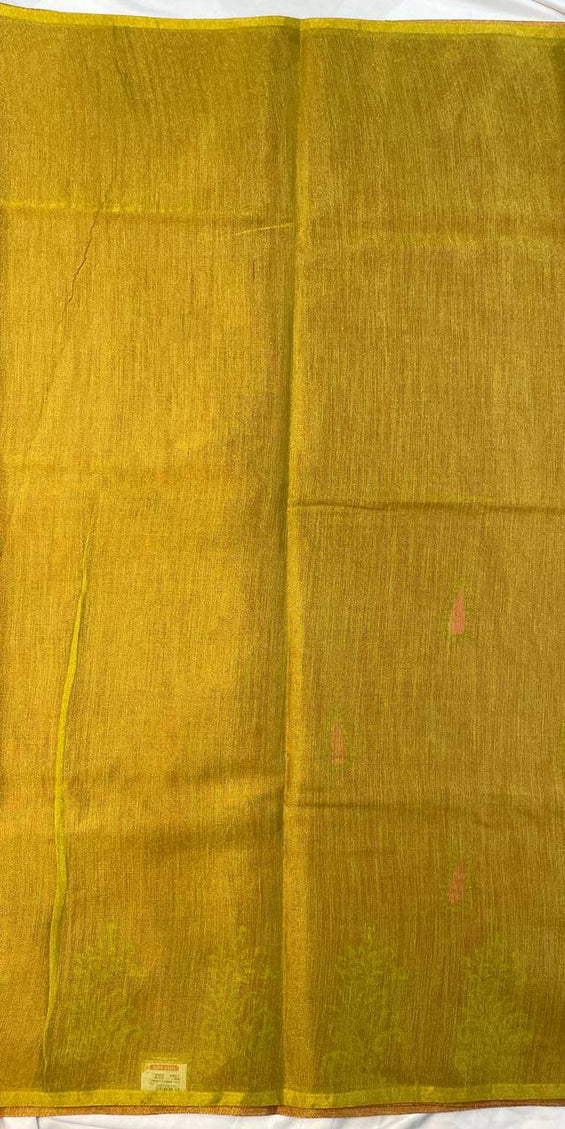 Rose Pink Tissue Silk Saree with Zari Motifs & Traditional Border |DS29_2
