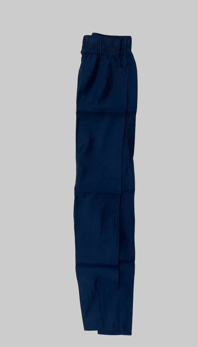 Navy Blue Floral Vine Embroidered Kurta Set with Chiffon Dupatta |SC12_4