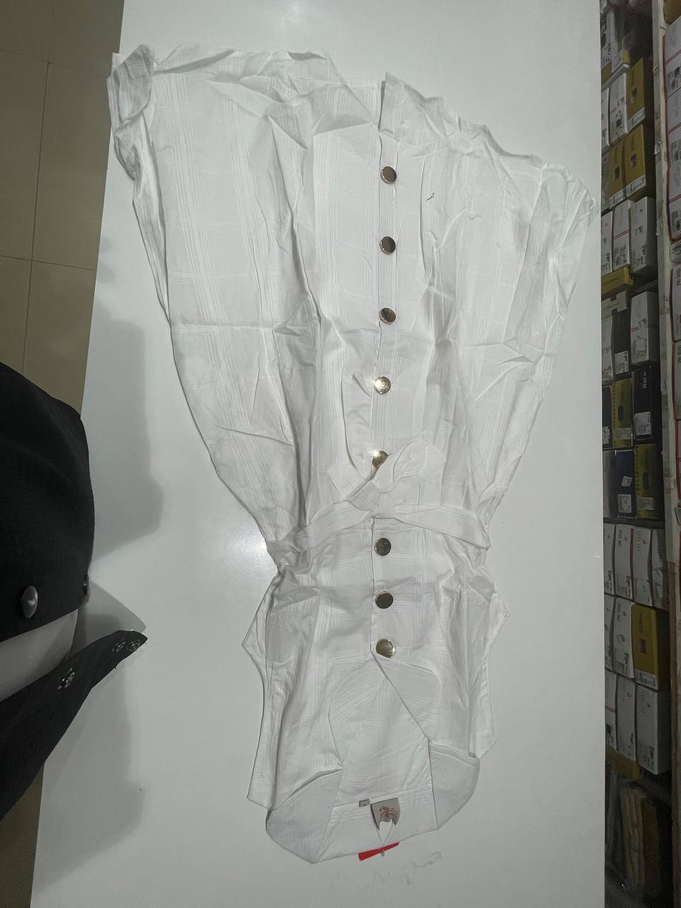 The White comfort party frock| AS-00189