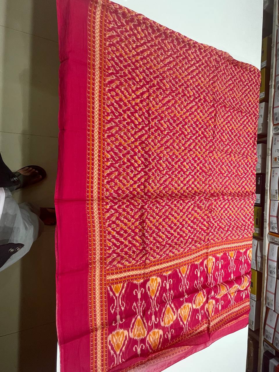 Dark Pink Cotton Printed Salwar Suit with Dupatta| AS-00171