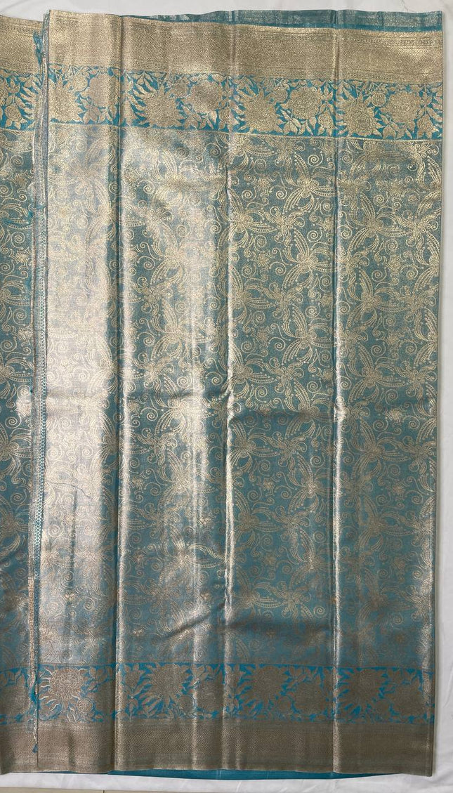 Sky Blue Tissue Silk Saree|S26_4