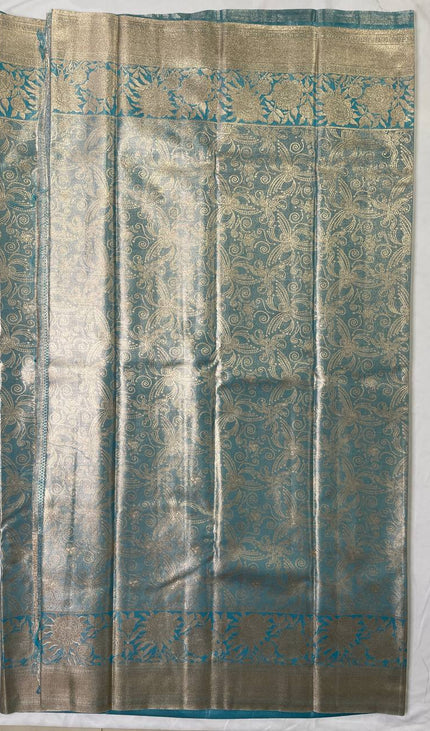 Sky Blue Tissue Silk Saree|S26_4