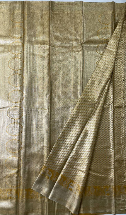 Mustard Tissue Silk SareeS|S26_3