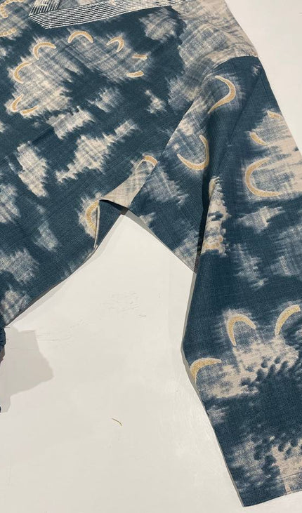 Blue Vatican Silk Printed Co-Ord Set For Women|K2_2