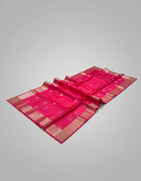 Handloom pure Silk Saree with Zari Border| AS-003