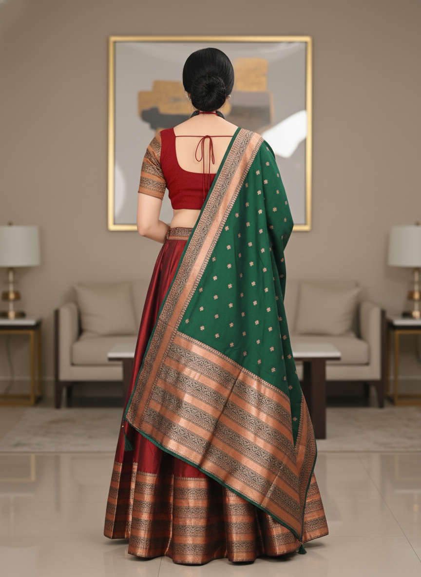 Women's Luxurious Silk Lehenga Set | 5001