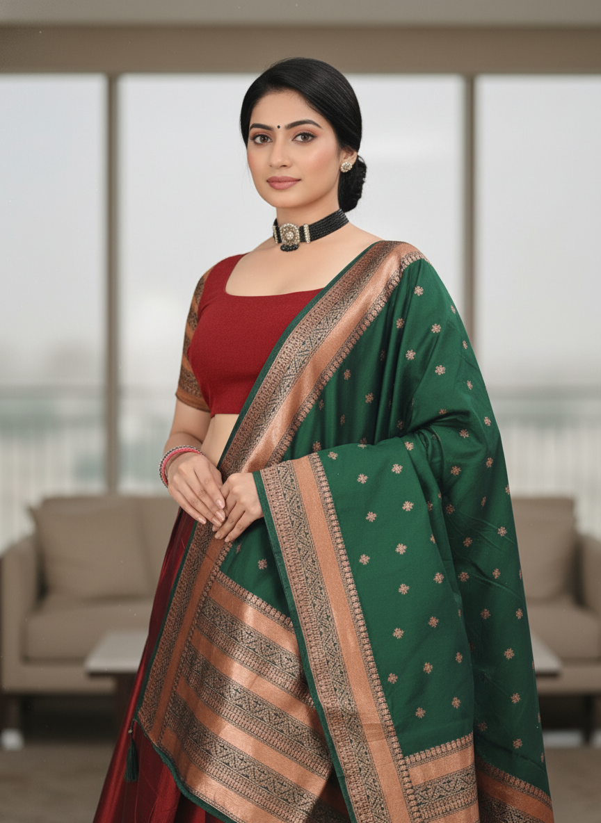 Women's Luxurious Silk Lehenga Set | 5001