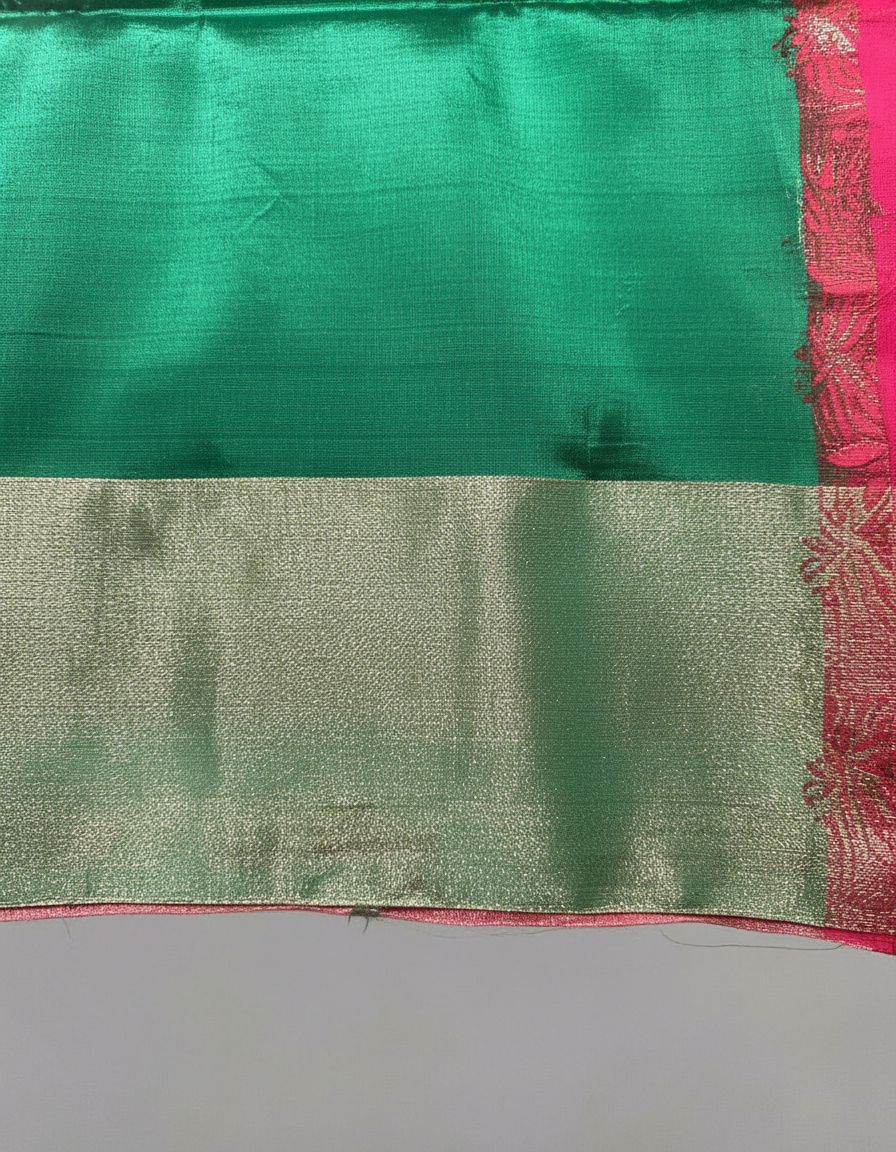 Handloom pure Silk Saree with Zari Border| AS-003